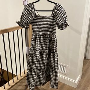 Amazon Checkered Midi Dress